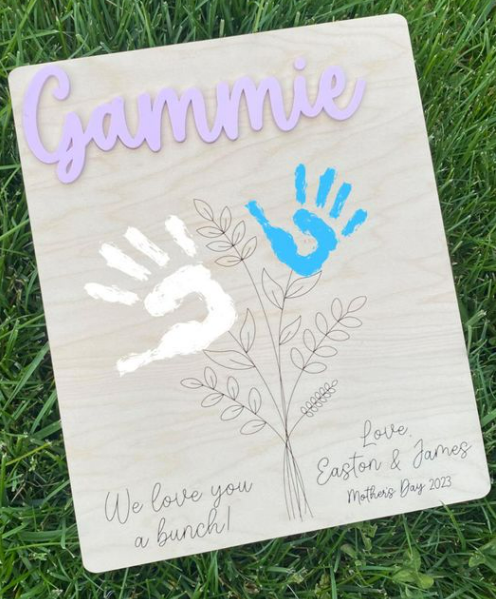 Mothers Day Handprint Floral